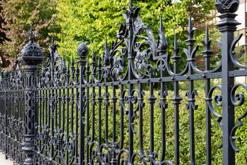 Elegant Wrought Iron Fence