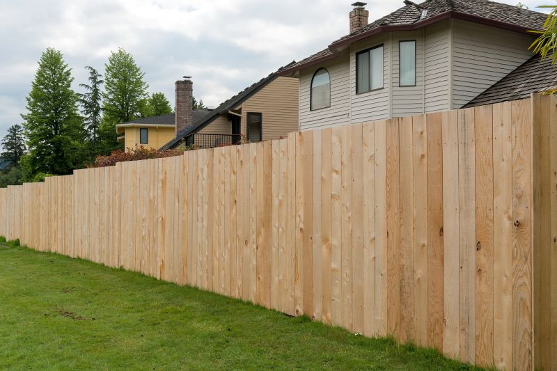 Solid Wood Fence Installation