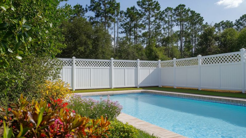 Vinyl Pool Fence Installation